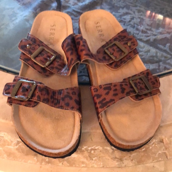 Serra women’s Leopard Print Sandals - Picture 1 of 8